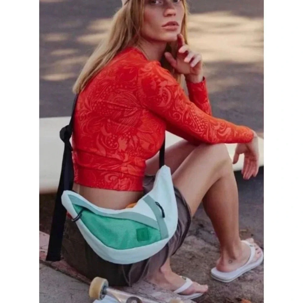 Free People Movement | Nothin' But Net Sling Bag | Pistachio | NWT